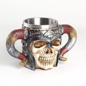 Кружка Череп с рогами 430 мл серия Эконом цветная