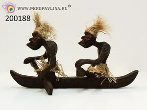 Асматы Двое гребут 30*13*15см