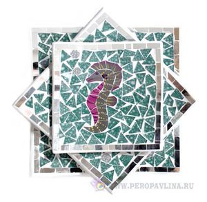 Блюдо Мозайка 30*4*30см ассглина/20