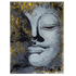 Картина маслом Будда Абстракция 60х80 см в серых тонах