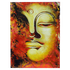 Картина маслом Будда Абстракция 60х80 см в огненных тонах