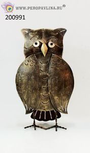 Подсвечник Сова 14*26*11см металл резной/1шт