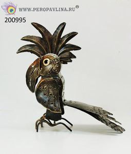 Подсвечник Попугай 20*19*10см металл резной/1шт