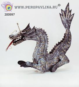 Дракон 32*36*12см металл резой/1шт