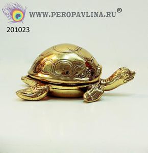 Пепельница Черепаха 16*8см золото бронза/1шт