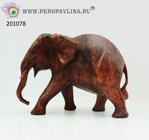 Слон Хобот Вниз 22*17см кор суар дер/1шт