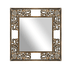 Зеркало в резной раме Маргарита 70х70 см inside 45х45 см коричневое с белым