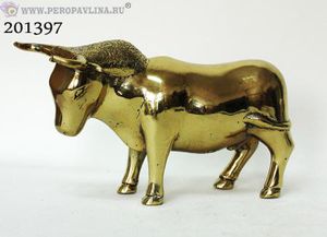 Бык 22*13см золото бронза/1шт