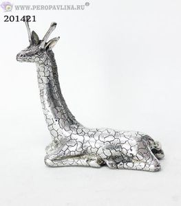 Жираф 13*13см серебро бронза/1шт