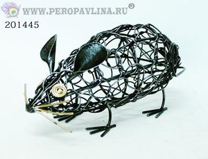 Мышка 19*9*11см металл резной/1шт