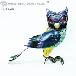 Подсвечник Сова 27*25*8см цвет металл резной/1шт
