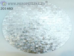 Поднос-салфетка Овал 40*30см белый
