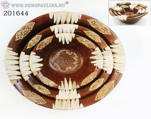 Набор 3шт Тарелка Черепаха Овал д30(23,18)см к тер/8нб