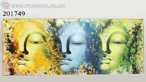 WH Картина Будда Тр Абс Син зел 60*149см масло/1шт
