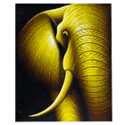 Картина маслом Слон в песочных тонах 40х50 см