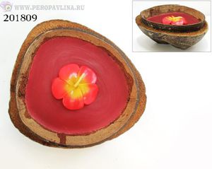 АромаСвеча Кокос Иланг-Иланг д15в9см кр пар_кокос
