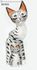 Кошка+Котенок серая 12*33см асс дерево/1шт