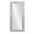 Рама резная для зеркала Ренессанс 93х200 см inside 63х172 см белое серебро