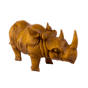 Носорог 26х14 см резьба коричневый суар