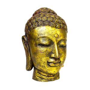 Голова Будды 20х36 см красное золото