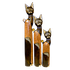 Кошки Семья 100,80,60 см ожерелье стразы роспись мазками коричневые