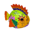 Рыбка Кокос 26х22 см разноцветная роспись в ассортименте