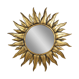 Рама резная для зеркала Солнце 100х100 см inside 50х50 см Gold Antic
