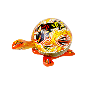 Черепашка 12 см качающая голова Геккон огненная австралийская мозаика в ассортименте кокос