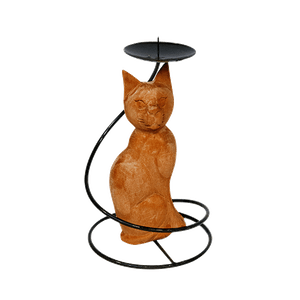 Подсвечник Кошечка 18 см суар