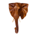 Маска настенная Слон 30 см резьба коричневая суар