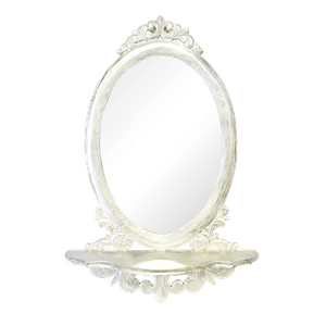 Зеркало с полкой 60х88х20 см Silver албезия