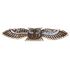 Панно настенное Сова 100 см резьба темно-коричневое албезия
