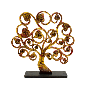 Райское дерево 30 см резьба Red Gold албезия