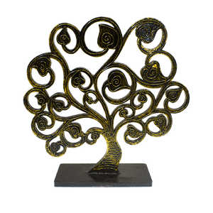 Фигура Райское дерево 30 см резьба Gold Antic албезия