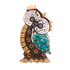 Панно Сова 30 см голубые крылья инкрустация мозаикой албезия