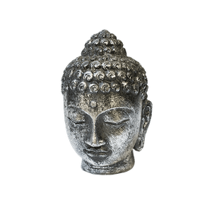 Голова Будды 8х13 см под старое серебро