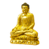 Будда в позе лотоса  65х90 см античное золото