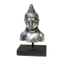 Бюст Будды  на подставке 15х26 см античное серебро
