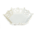 Поднос декоративный Гекса 28х6х26 см White Wash резьба албезия