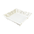 Поднос декоративный Квадра 30х8х30 см White Wash резьба албезия