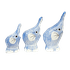 Слоники Набор 3 шт 16,13,11 см голубой потертый албезия