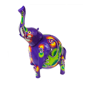 Копилка Слоник 24 см фиолетовый роспись в ассортименте албезия кокос