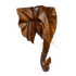 Маска настенная Слон 40 см резьба коричневая суар