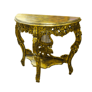Стол консоль Марсель 77х80х36 см Gold Antic тиковое дерево