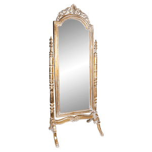 Рама для напольного зеркала Алегро 75х190 см inside 52х132 см White Gold