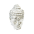 Голова Будды 8х12 см белое серебро