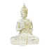 Будда Медитация  в позе лотоса 14х21 см белое серебро