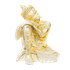 Будда Медитация 20х28 см белое золото