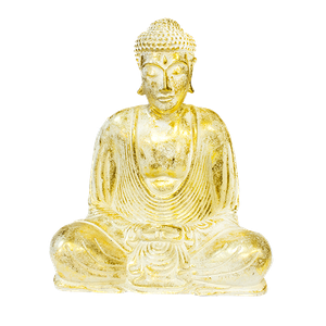 Будда Амида 21х25 см белое золото