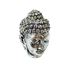 Голова Будды 8х12 см античное серебро